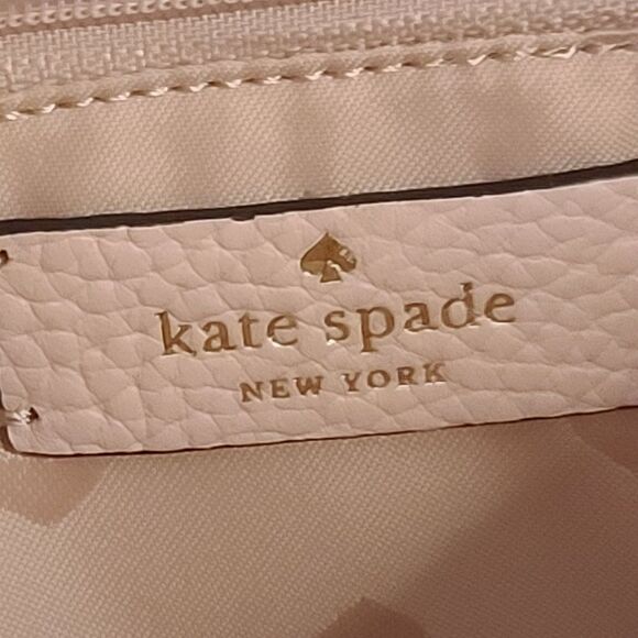 Kate Spade Lexy Shoulder Bag Rose Smoke Light Pink Leather Large Hobo K4659 NWT - Picture 3 of 9